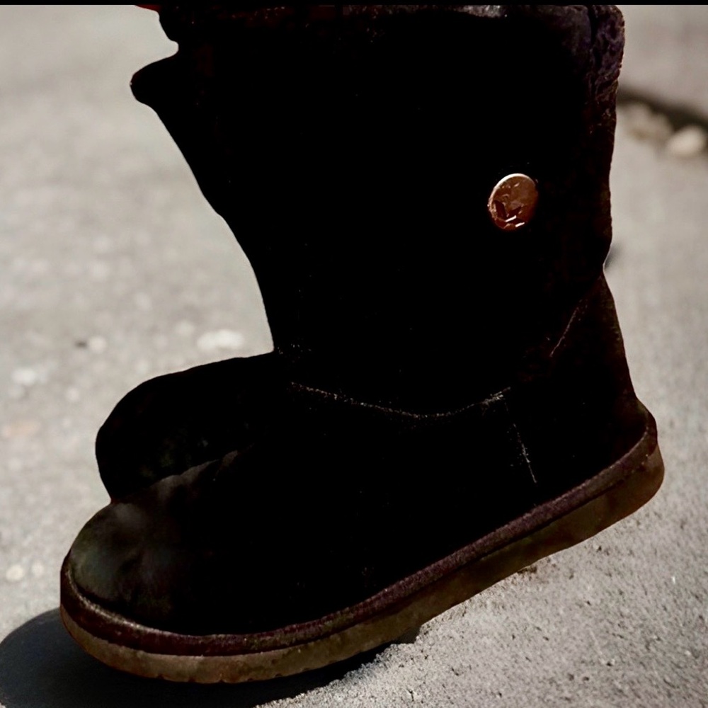 UGG Black Suede Winter Boots